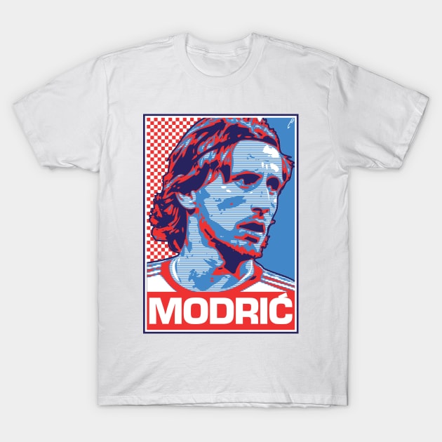 Modrić - CROATIA T-Shirt by DAFTFISH